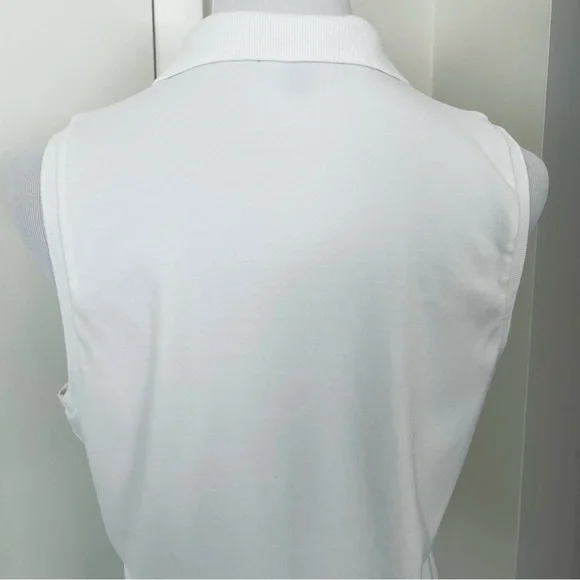 Ralph Lauren Classic White Sleeveless Women’s White Polo Size XL - Picture 12 of 14